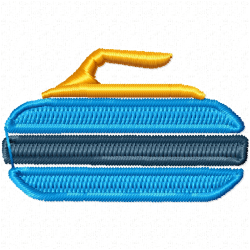 Curling Rocks Embroidery Design 11 Curling Rocks Embroidery Design 11